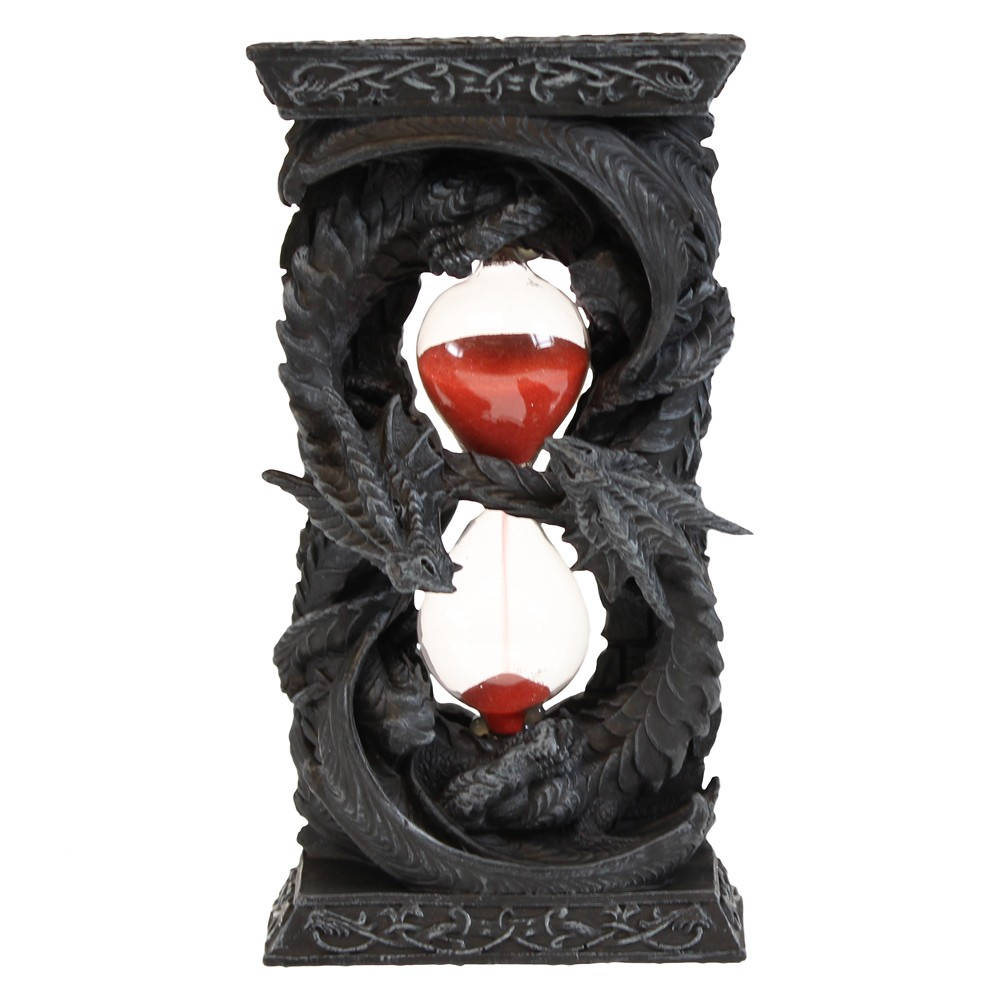 Nemesis Now Orologio con Mucca Highland, 25 cm, Rosso, Pannello di